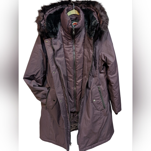 1 Madison Expedition Heritage Edition Parka Jacket Purple Pinot Like new! - Picture 6 of 13